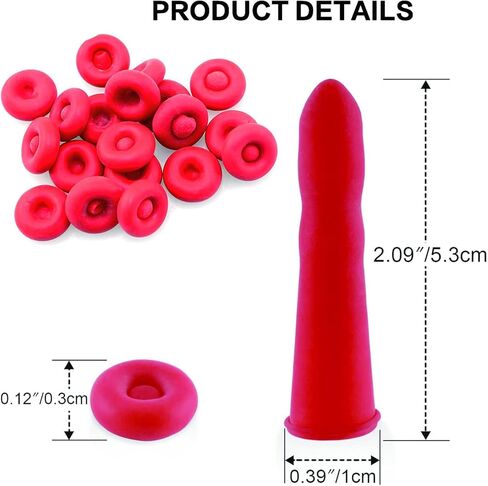Trism 11 عبوة من أغطية أنابيب السد العالمية، أغطية سدادات مطاطية لأنابيب السد المفتوحة، مثالية للحفاظ على السداد، حل توفير السد ذو الكفاءة الحمراء in Kuwait