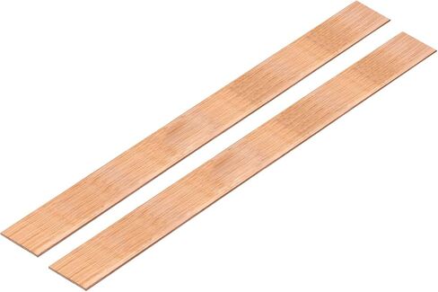 MECCANIXITY 2Pcs 15.8" x 1" Copper Flat Bar,1/8" Thickness Copper Bar Stock for Grounding Systems Architectural Projects in Saudi Arabia