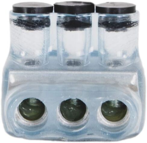 Polaris Vision Tap IPL4-3CB موصل معزول - 3 منافذ دخول من جانب واحد - 4-14 AWG-1 Pack-Clear in Kuwait