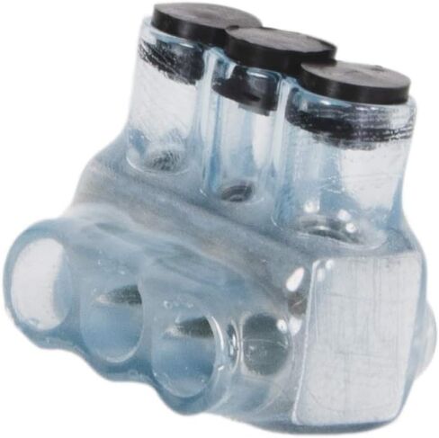 Polaris Vision Tap IPL4-3CB موصل معزول - 3 منافذ دخول من جانب واحد - 4-14 AWG-1 Pack-Clear in Kuwait