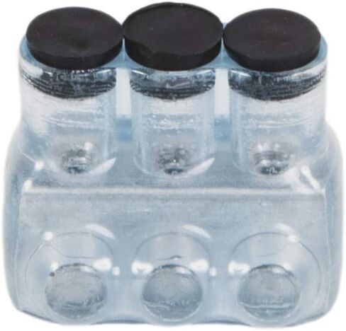 Polaris Vision Tap IPL4-3CB موصل معزول - 3 منافذ دخول من جانب واحد - 4-14 AWG-1 Pack-Clear in Kuwait