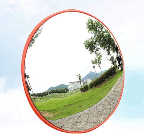 iplusmile Convex Mirror Curved Mirror Outdoor Security Mirror Corner Mirror for Outdoor Driveway Road Office Driveway Offices Stores (Transparent, 30CM) in Saudi Arabia