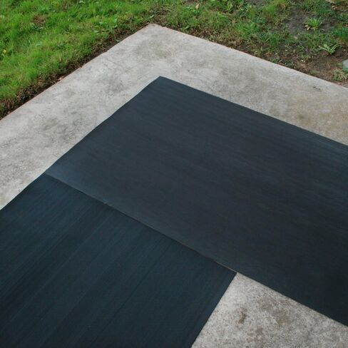 Rubber-Cal Fine Rib Corrugated Rubber Floor Mats - 1/8" Thick x 3ft x 1ft Runners in Kuwait