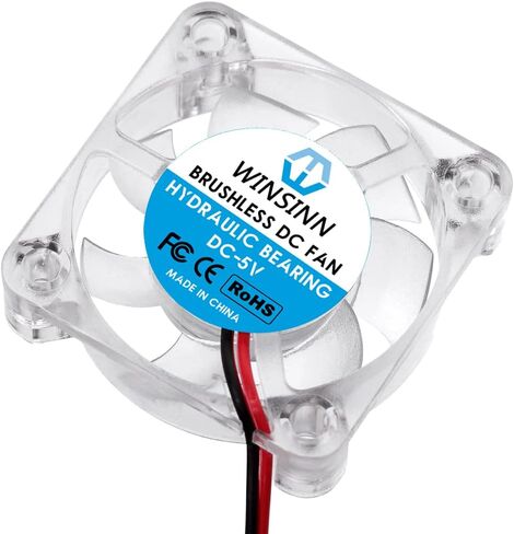 WINSINN 30mm RGB Fan 5V, LED Colorful 3D Printer Micro 5 Volt Fans 3010 Hydraulic Bearing, Brushless Cooling 30mmx10mm 2PIN (Pack of 4Pcs) in Saudi Arabia
