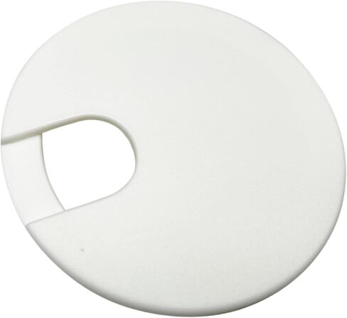 منظم سلك مكتب دائري أبيض مقاس 3 بوصات، تصميم أخاديد مدببة عمودية ممتازة - قطعة واحدة in Kuwait