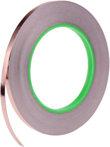 شريط من رقائق النحاس، لاصق موصل للحماية من اي ام اي، طارد البزاقات، الدوائر الورقية، الاصلاحات الكهربائية، الارض (1/4 انش) 4 نحاس AIT002 in Kuwait