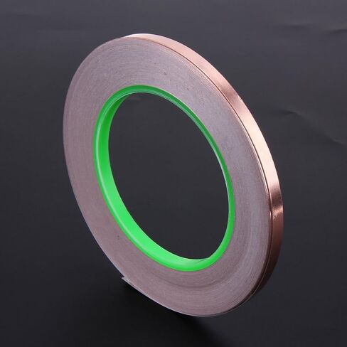 شريط من رقائق النحاس، لاصق موصل للحماية من اي ام اي، طارد البزاقات، الدوائر الورقية، الاصلاحات الكهربائية، الارض (1/4 انش) 4 نحاس AIT002 in Kuwait