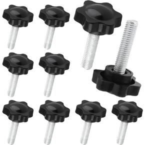 Zorfeter 10 قطعة M6 x 25 مللي متر مسمار الإبهام الخيوط المخرش استبدال ستار مقبض اليد لقط مقابض المسمار