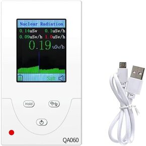كاشف الإشعاع النووي عداد جيجر، جهاز اختبار رقمي عالي الحساسية محمول قابل لإعادة الشحن لأشعة X وβ وγ، وإنذار جرعة اليود-131 واليود-125 in Kuwait