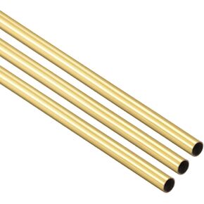 Ofowin [3 قطع] أنبوب دائري نحاسي بطول 300 مم وسمك الجدار 2.5 مم OD 0.2 مم، أنابيب مستقيمة من النحاس المعدني غير الملحومة من أجل نماذج إطار الديكور المجوف DIY in Saudi Arabia