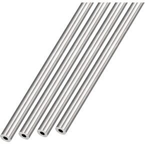 304 Stainless Steel Tube (1mm OD x 0.2mm Wall T x 250mm L) 4Pcs, Straight Tubing - for Home Furnishing, Machinery