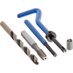 مجموعة أدوات إدخال ملولبة حلزونية E-Z Lok SK30220، 304 من الفولاذ المقاوم للصدأ، مقاس خيط #4-48، طول مثبت 0.224 بوصة (عبوة من 10 قطع) in Kuwait