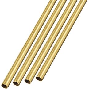 أنبوب نحاسي METALLIXITY (4 مم OD × 0.5 مم جدار T × 300 مم طول) 4 قطع، أنابيب مستقيمة - للأثاث المنزلي، والآلات، والحرف اليدوية اليدوية in Kuwait