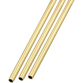 METALLIXITY Brass Tube (4.5mm OD x 0.5mm Wall T x 300mm L) 3Pcs, Straight Tubing - for Home Furnishing, Machinery, DIY Handicraft in Saudi Arabia