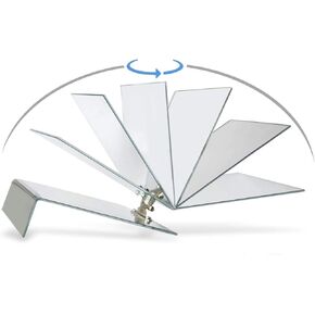 مرآة قابلة للتعديل ذات وجهين للأسفل - منتج التعافي من جراحة ما بعد استئصال الزجاجية والثقب البقعي وانفصال الشبكية (عرض 8 بوصة × طول 4.5 بوصة) in Kuwait