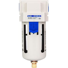BLCH 3/8" NPT Air Compressor Filter - Air Dryer for Compressor,Compressed Air Dryer Air Drying System AF3000-03 Manual Drain Poly Bowl 0-160 PSI 5μm in Kuwait