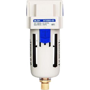 BLCH 1/2" NPT Air Line Dryer - Air Dryer for Compressor,Compressed Air Dryer Air Drying System AF4000-04 Manual Drain Poly Bowl 0-160 PSI 5渭m