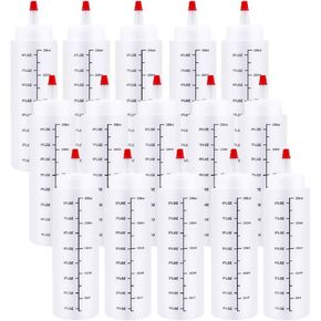 6 عبوات 24oz زجاجة ضغط بهار ضغط زجاجات بلاستيكية كاتشب ضغط زجاجة بخ للصلصة، الشواء، الملابس، الطلاء، ورشة العمل، الفنون والحرف اليدوية in Kuwait