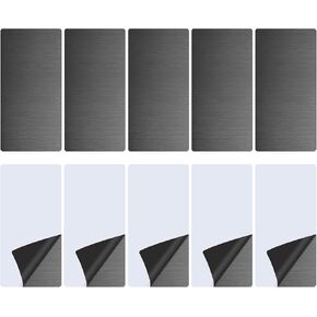 DTGN 80x40x0.4mm(LxWxT) Blank Metal Card - 15Pack - Good for Machinery - Brushed 201 Stainless Steel Equipment Nameplate - Silver Tone in Kuwait