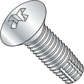 أجزاء صغيرة 0608FPO برغي قطع خيط فولاذي، مطلي بالزنك، رأس بيضاوي 82 درجة، محرك فيليبس، النوع F، حجم الخيط #6-32، طول 1/2 بوصة (عبوة من 100) in Kuwait