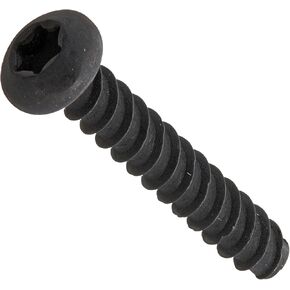 Small Parts 0206LTPB Steel Thread Rolling Screw for Plastic, Black Oxide Finish, Pan Head, Star Drive, #2-28 Thread Size, 3/8" Length (Pack of 100) in Kuwait