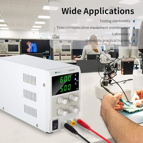 60V 5A Bench Power Supply Variable Precision Adjustable Regulated Power Supply 4-Bit LED Display for Lab Equipment, DIY Tool, Repair, Electronic Research，Powering E-Bike in Kuwait