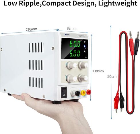 60V 5A Bench Power Supply Variable Precision Adjustable Regulated Power Supply 4-Bit LED Display for Lab Equipment, DIY Tool, Repair, Electronic Research，Powering E-Bike in Kuwait