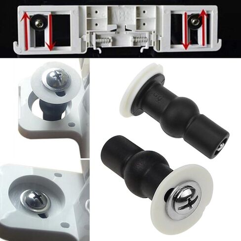 SelfTek 4 Pack Hinge Bolt Screws Toilet Seat Fixings Fix Expanding Rubber Top Nuts Screws Mount Seat Hardware Replacement Parts Kit in Kuwait