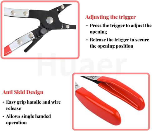 Akozon Car Soldering Plier, Metal Soldering Plier Multi-Function Wire Welding Clamp Pick‑Up Aid Tool Wire Welding Pliers For Automobile Maintenance Repairing Tool in Kuwait