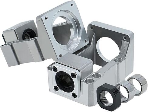 Coavoo Motor Mounting Bracket and BK15 Bearing End Support Block for Nema 34 Stepper Motor and Ball Screw 20mm Ballscrew SFU2004 SFU2005 SFU2010 as CNC Kit Parts in Saudi Arabia