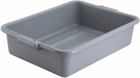 Winco PL-5G Gray Polypropylene 20-1/4 x 15-1/2 x 5" Dish Box in Saudi Arabia