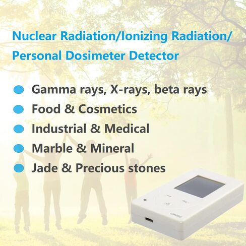 كاشف الإشعاع النووي عداد جيجر، جهاز اختبار رقمي عالي الحساسية محمول قابل لإعادة الشحن لأشعة X وβ وγ، وإنذار جرعة اليود-131 واليود-125 in Kuwait