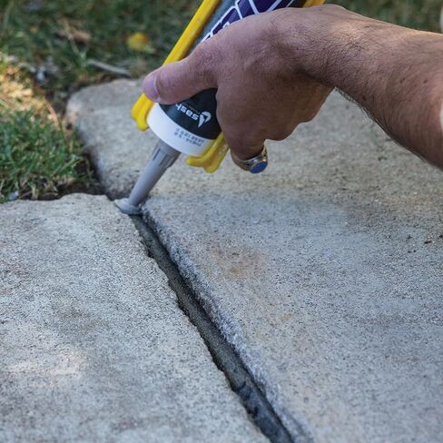 Sashco - 16210-12 Slab Concrete Crack Repair Sealant, 10.5 Ounce Cartridge, Gray (Pack of 12) in Saudi Arabia