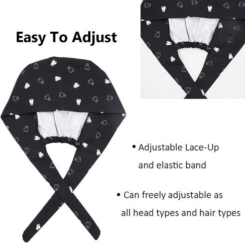 CHUANGLI 3Pcs Gourd-Shaped Working Caps with Upgrade Sweatband Adjustable Hats Head Cover- Women/Men in Saudi Arabia
