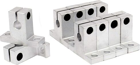 FKG SK8 Aluminum Linear Motion Rail Clamping Guide Support for 8mm Diameter Shaft, Set of 10 in Saudi Arabia