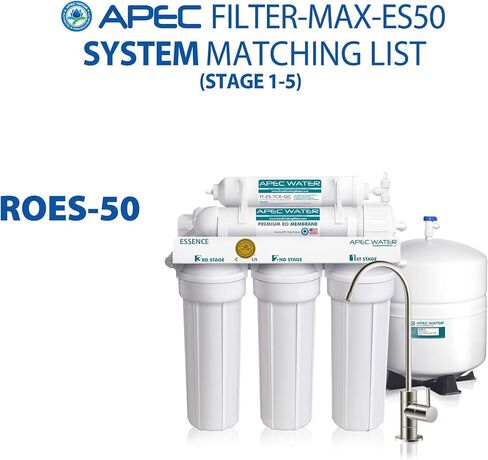 فلتر بديل كامل من سلسلة APEC ESSENCE 50 GPD لنظام الحوض السفلي (FILTER-MAX-ES50) in Kuwait