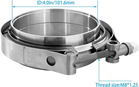 1.5 Inch V Band Clamp Coupling with Flange Male Female Stainless Steel in Kuwait