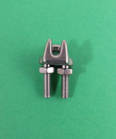 10 قطع من الفولاذ المقاوم للصدأ 316 1/8 بوصة 3 مم القياسية سلك حبل كليب الصف البحرية ل 1/8 بوصة سلك حبل in Kuwait