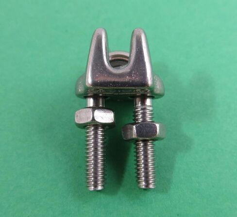 10 قطع من الفولاذ المقاوم للصدأ 316 1/8 بوصة 3 مم القياسية سلك حبل كليب الصف البحرية ل 1/8 بوصة سلك حبل in Kuwait