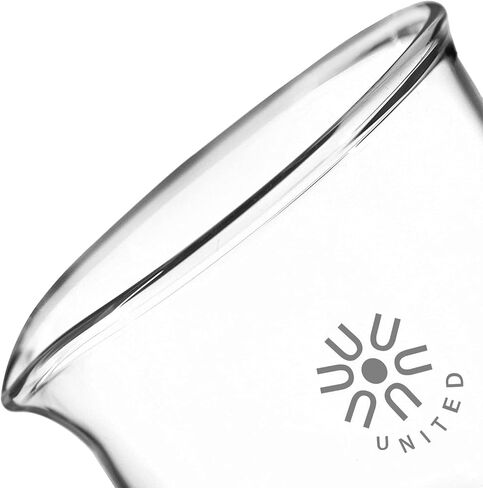 United Scientific™ BG1000-1500 Borosilicate Laboratory Grade Glass Beakers| Griffin Style Low Form Beaker | Graduated with Spout | Designed for Laboratories & Chemistry Classrooms| 1500mL Pack of 4 in Saudi Arabia