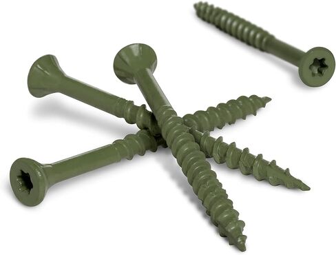 Deck Plus 48399 Wood Screws #8 x 2", Green, 1lb Box in Saudi Arabia