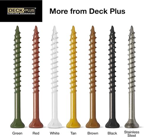 Deck Plus 48399 Wood Screws #8 x 2", Green, 1lb Box in Saudi Arabia