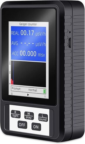 عداد جيجر محمول للكشف عن الأسلحة النووية، مقياس الجرعات، جهاز قياس جيجر، لوازم حماية المختبر، جهاز اختبار الدقة مع شاشة LCD in Kuwait