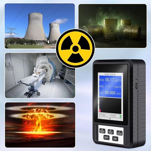 عداد جيجر محمول للكشف عن الأسلحة النووية، مقياس الجرعات، جهاز قياس جيجر، لوازم حماية المختبر، جهاز اختبار الدقة مع شاشة LCD in Kuwait