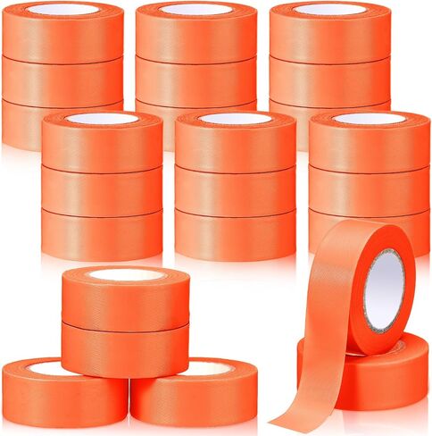 Newwiee 24 Pack 1 Inch x 100 ft Fluorescent Flagging Tape, Non Adhesive Ribbon for Tree Marking Boundaries and Hazardous Areas, Ideal for Surveying, Barricading, and Party Decorations (Purple) in Kuwait