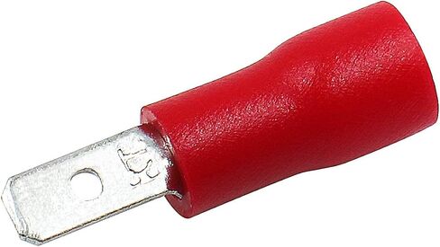 Baomain ذكر أحمر معزول سلك مجرف موصل كهربائي تجعيد محطة 18-22 AWG 2.8 x 0.5mm حزمة من 100 in Saudi Arabia