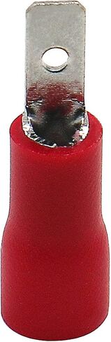 Baomain ذكر أحمر معزول سلك مجرف موصل كهربائي تجعيد محطة 18-22 AWG 2.8 x 0.5mm حزمة من 100 in Saudi Arabia
