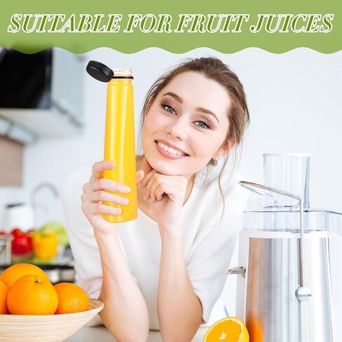 Tanlade 50 Pack 12oz Plastic Juice Bottles Clear Beverage Bottle with Tamper Evident Lids Empty Cone Fridge Bottles for Storing Homemade Juices, Milk, Water, Smoothies, Tea in Kuwait