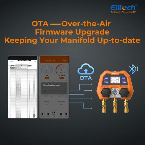 مقياس المنوع الرقمي الذكي من Elitech، ترقية البرامج الثابتة عن بعد للضغط التقليدي OTA، التحكم في تطبيق DMG-4B in Saudi Arabia
