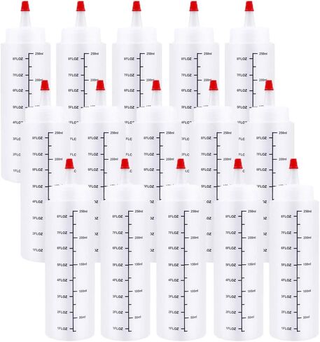 6 عبوات 24oz زجاجة ضغط بهار ضغط زجاجات بلاستيكية كاتشب ضغط زجاجة بخ للصلصة، الشواء، الملابس، الطلاء، ورشة العمل، الفنون والحرف اليدوية in Kuwait